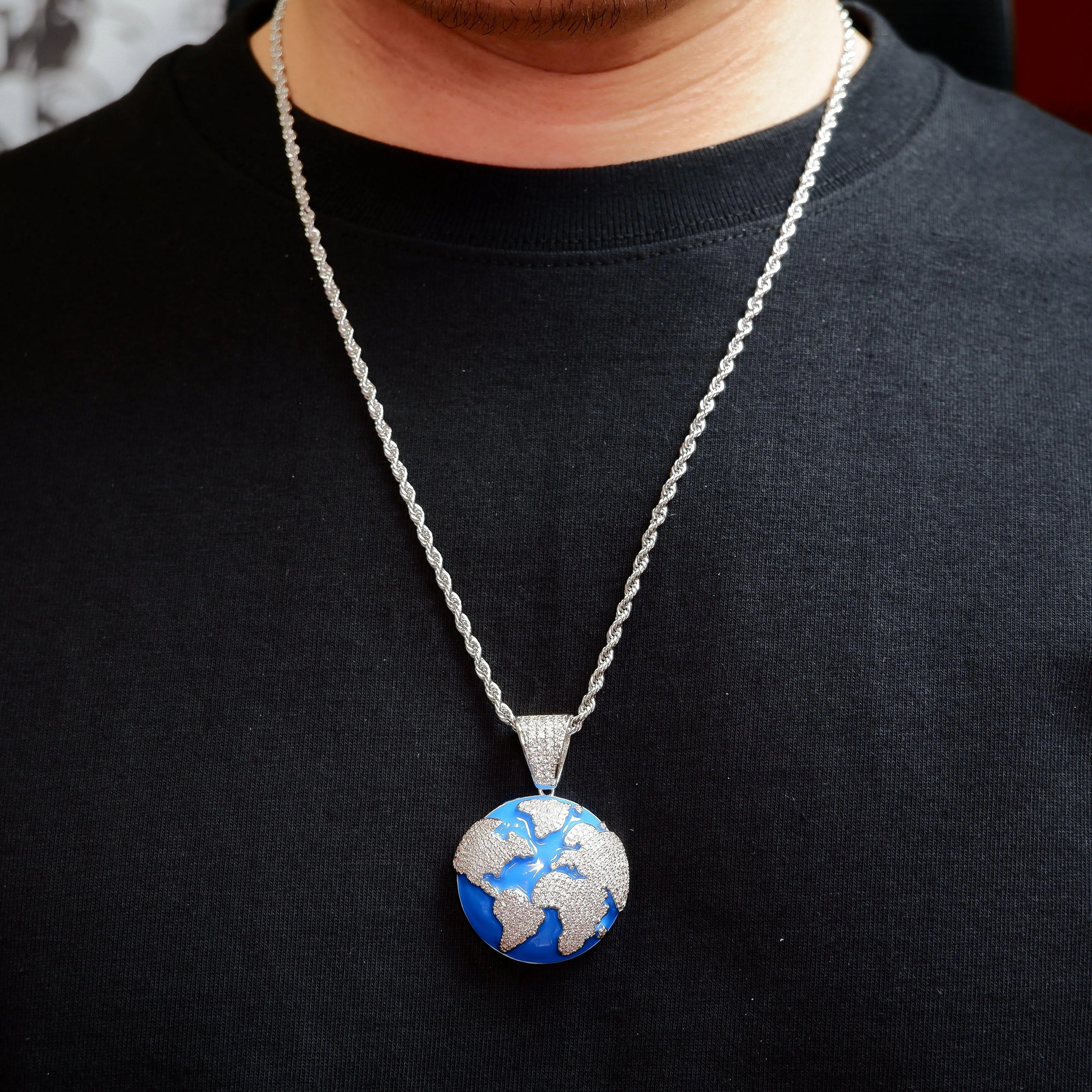 2020 18K Gold-Plated Earth Pendant