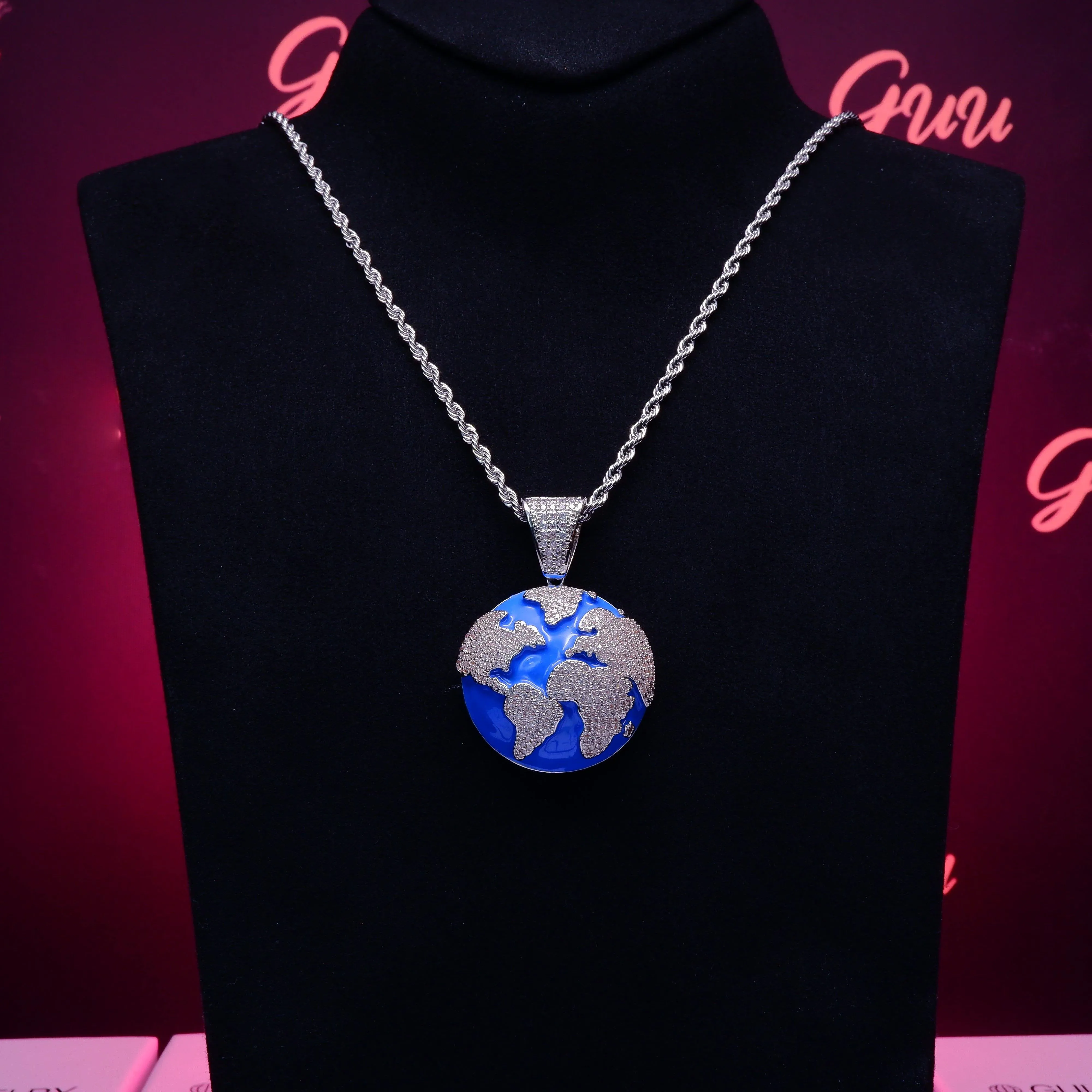 2020 18K Gold-Plated Earth Pendant