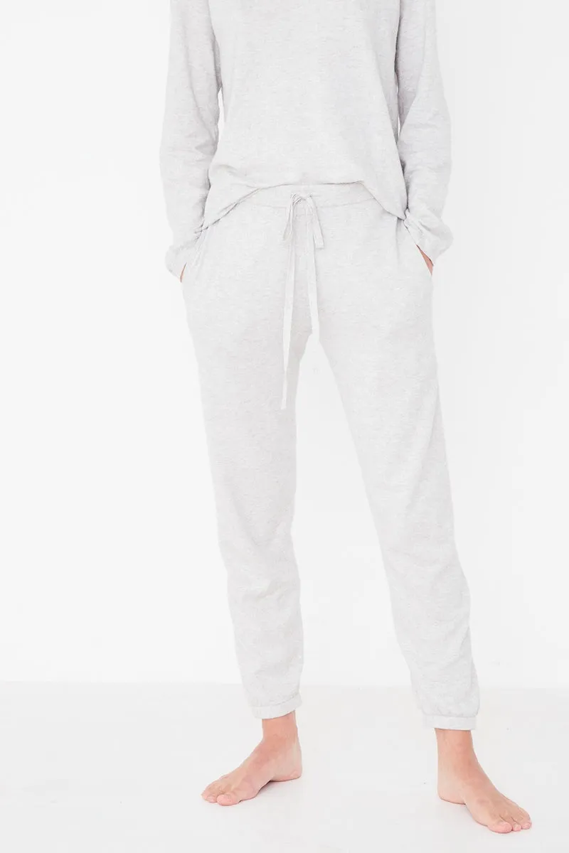 Assembly Label - Cotton Cashmere Lounge Pant - Grey Marle