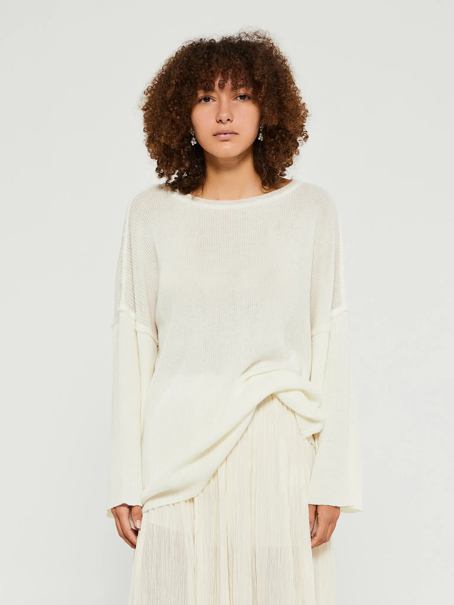 Billa Oversized Sweater in Off-White