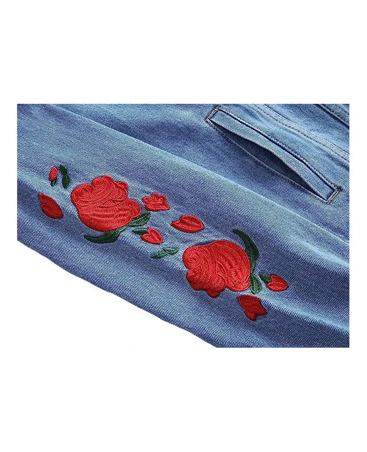 Blank Rose Sleeve Denim Jacket