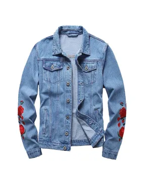 Blank Rose Sleeve Denim Jacket