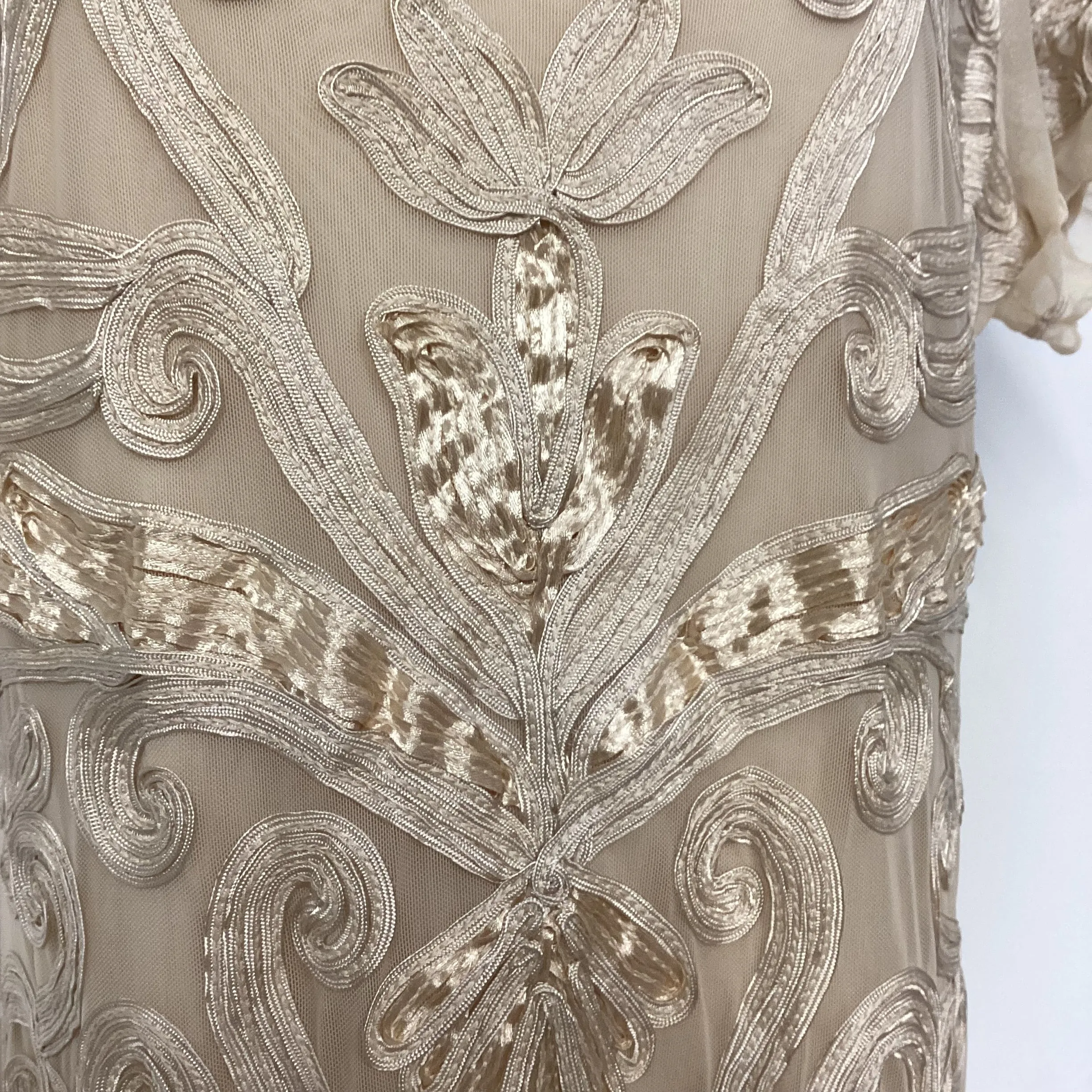 BNWT Phase Eight Cream Rosalie Tapework Dress Size 18