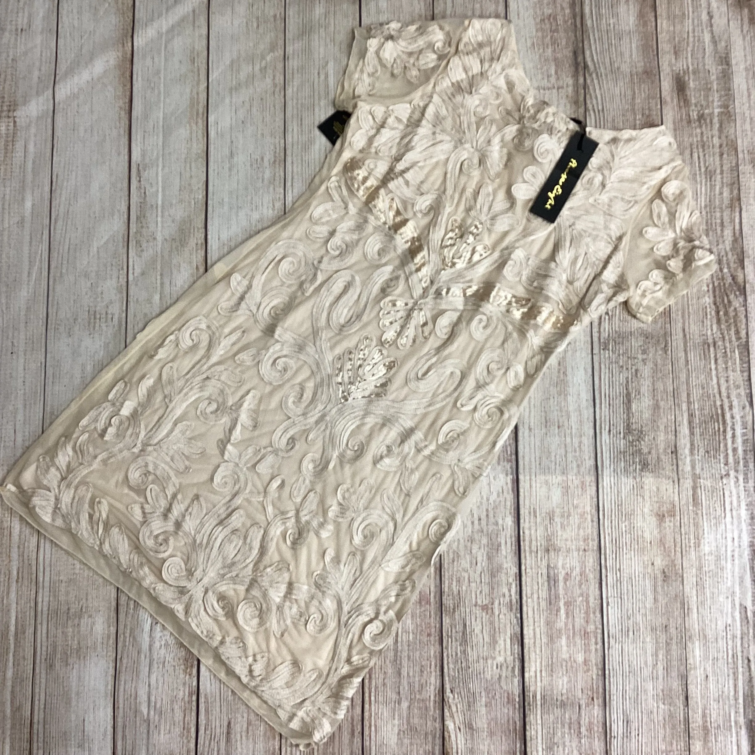 BNWT Phase Eight Cream Rosalie Tapework Dress Size 18