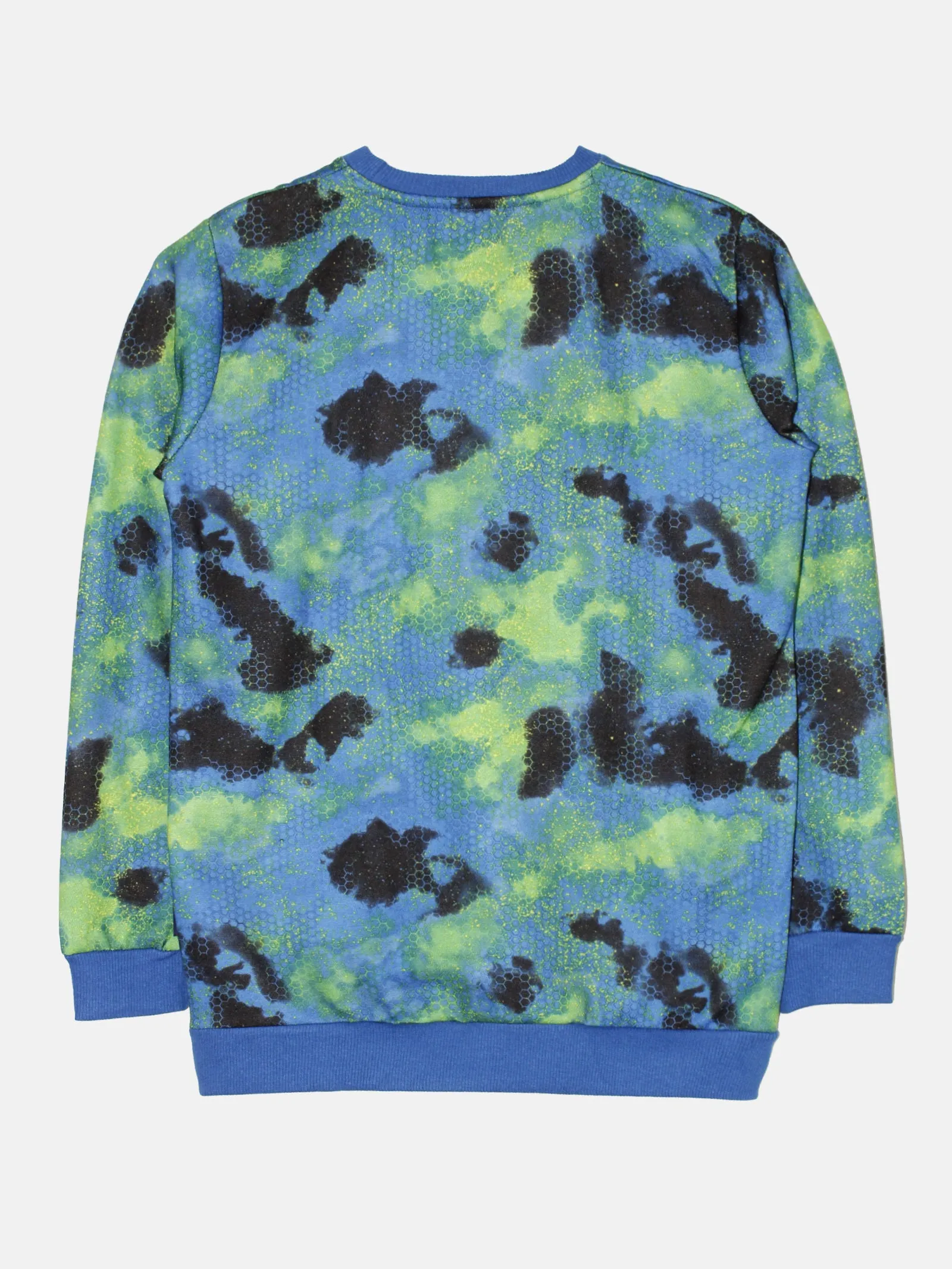 Boys Printed Round Neck Fleece Sweatshirt