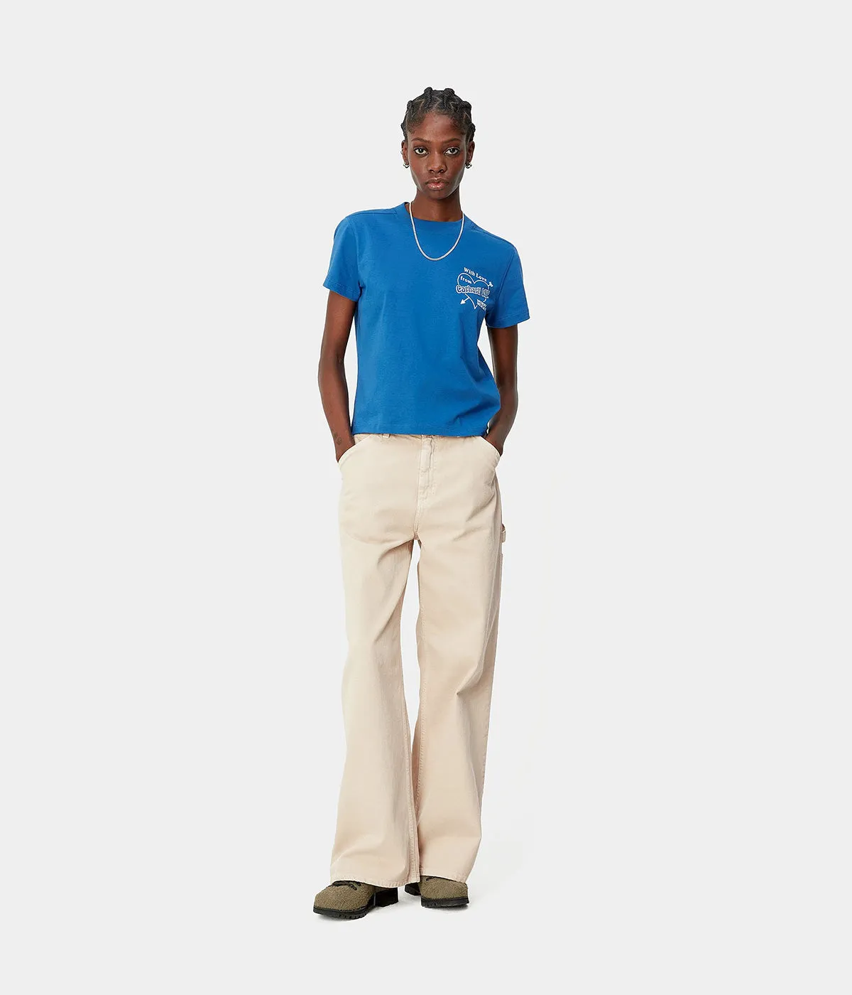 CARHARTT WIP WOMENS JENS PANT I033142 TONIC STONE DYED