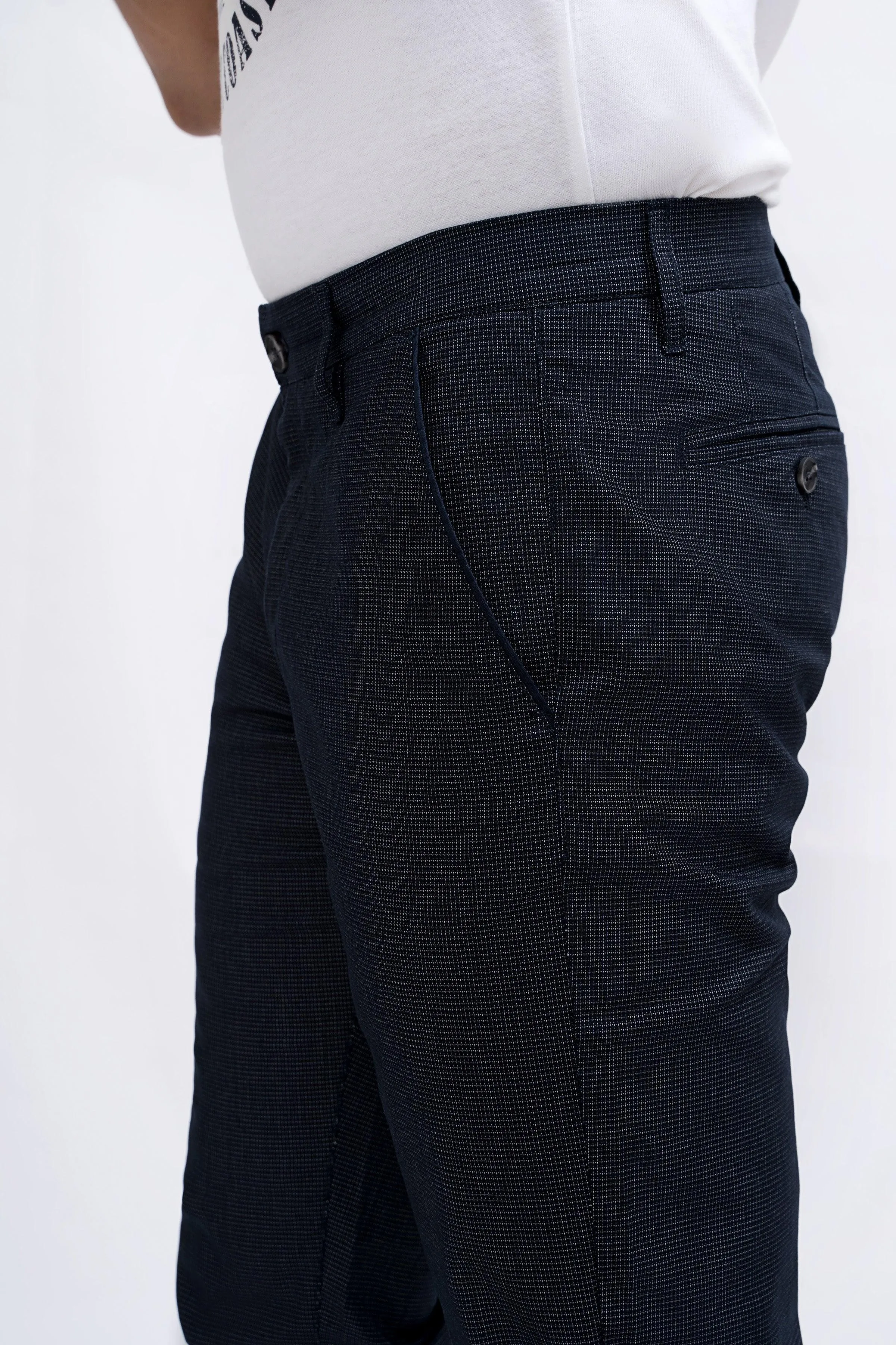 CASUAL PANT CROSS POCKET NAVY BLACK