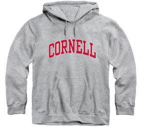 Heather Grey Cornell Essential Hooded Sweatshirt with Ultimate Comfort
