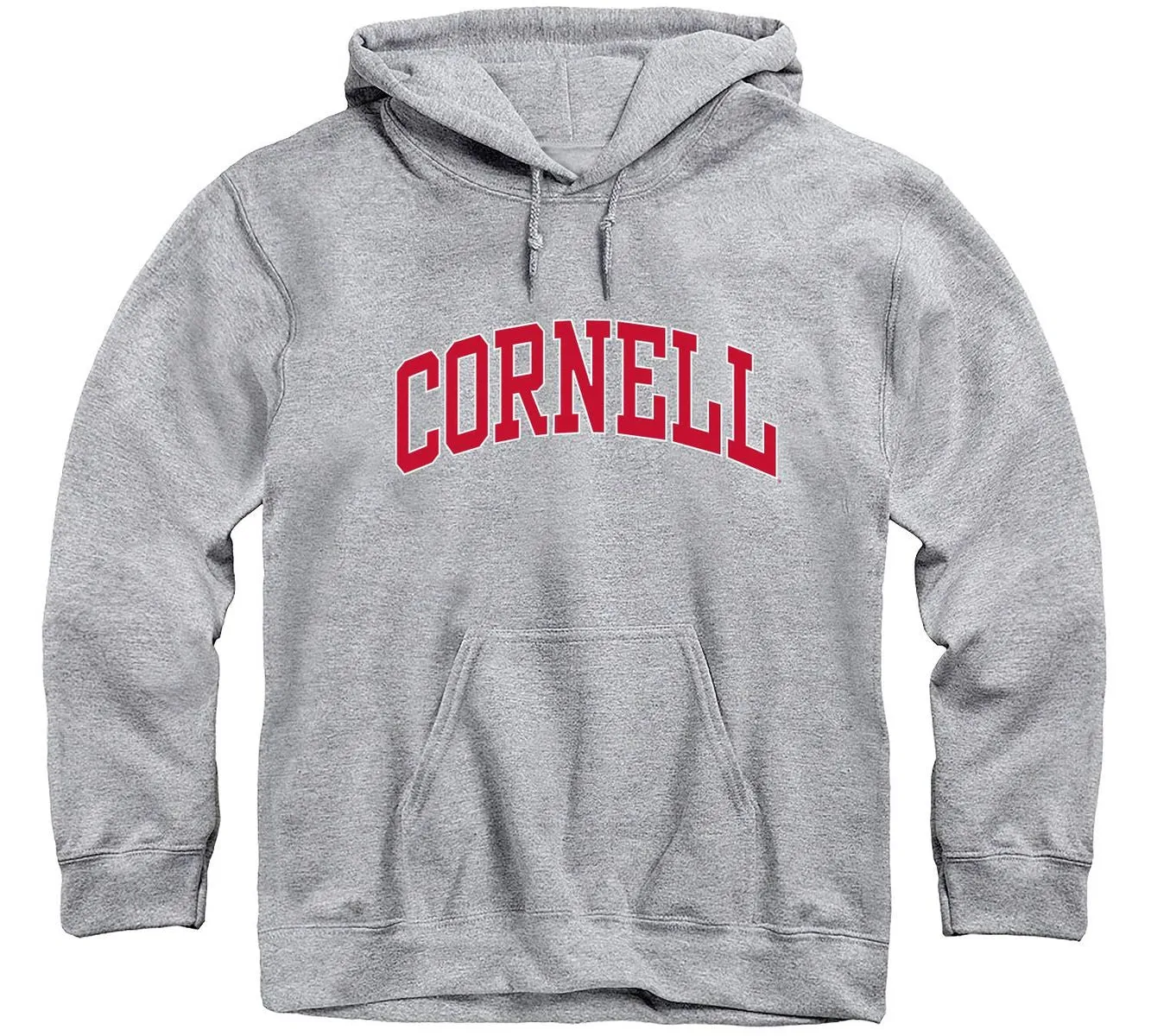 Heather Grey Cornell Essential Hooded Sweatshirt with Ultimate Comfort
