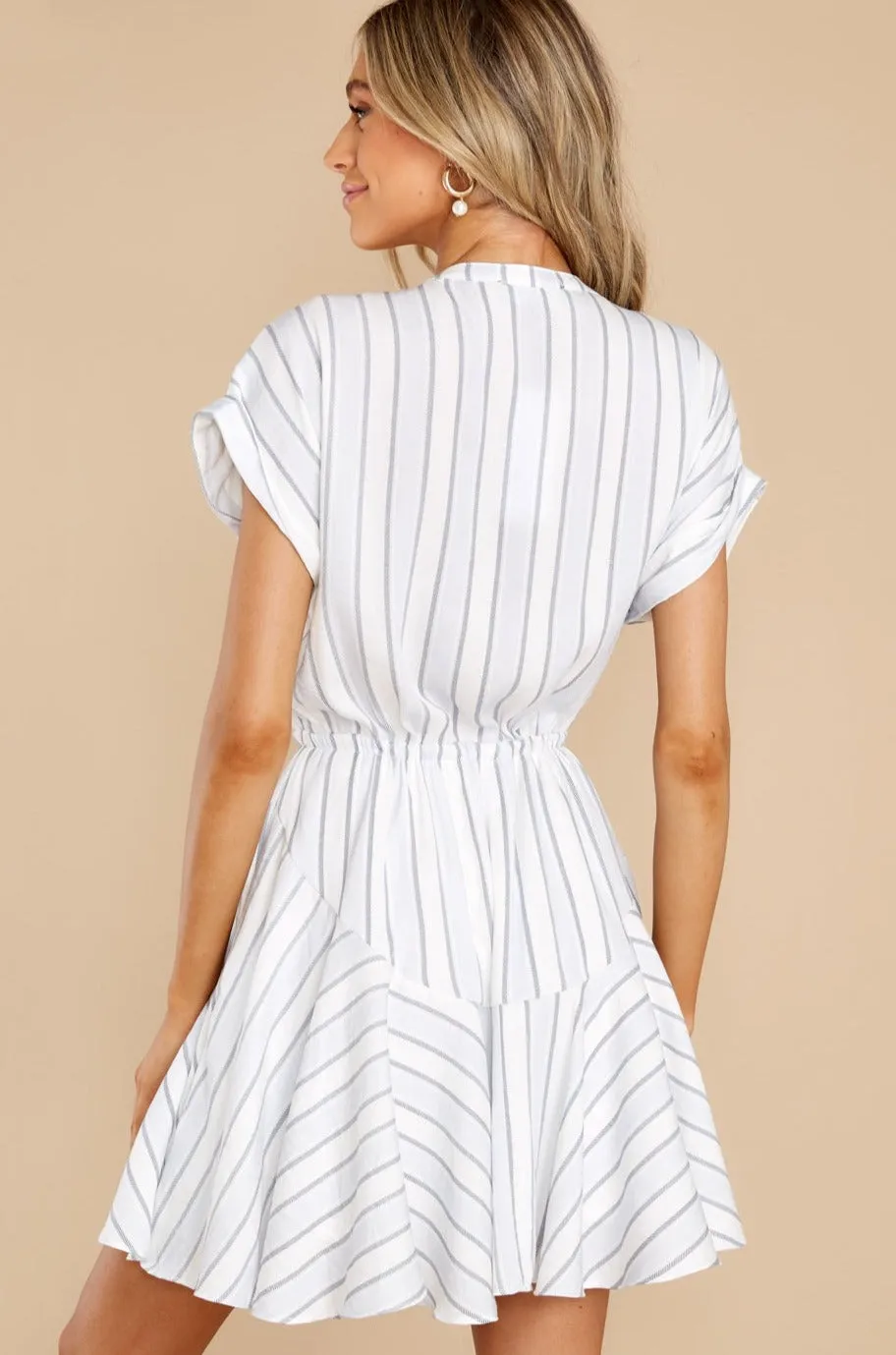 Daily Pep Talks Blue Stripe Dress