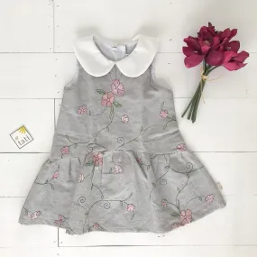 Daisy Dress in Floral Vine Embroidery