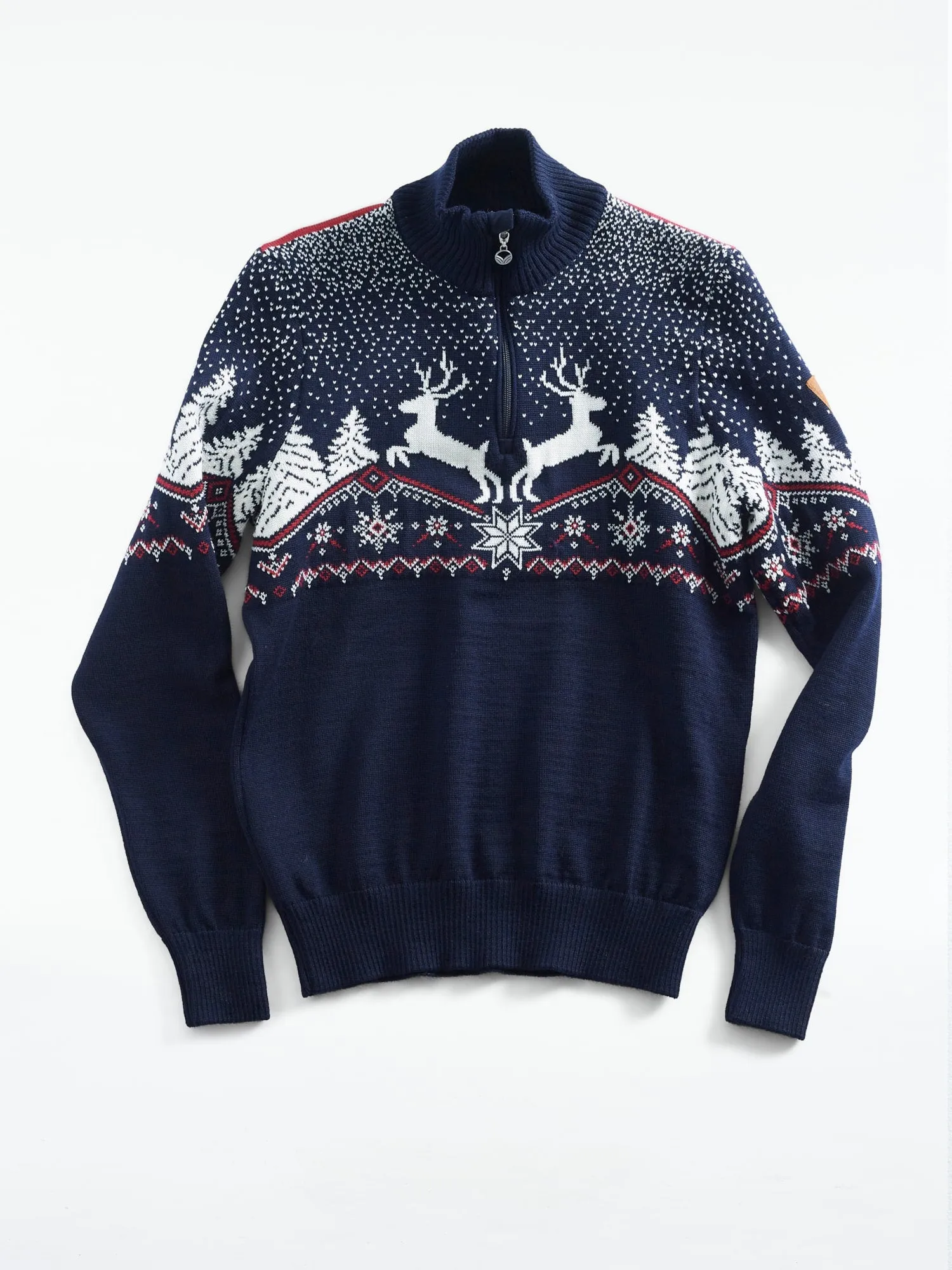 Dale of Norway Womens Christmas Sweater - Classic Navy Knit with Festive Design