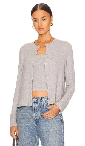 DONNI. Sweater Cardigan in Light Gray