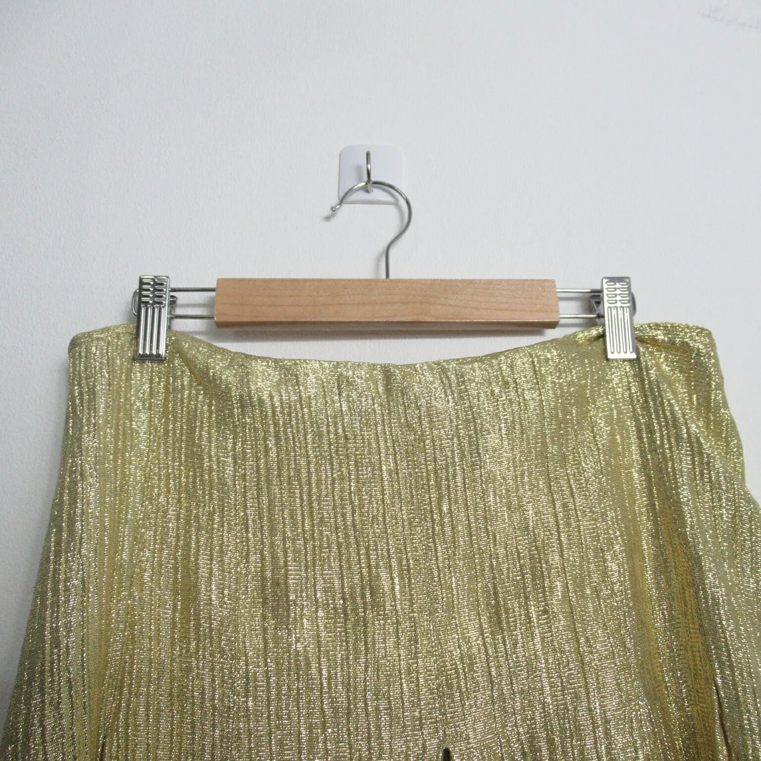 Fendi Wool Long Skirt Gold 40
