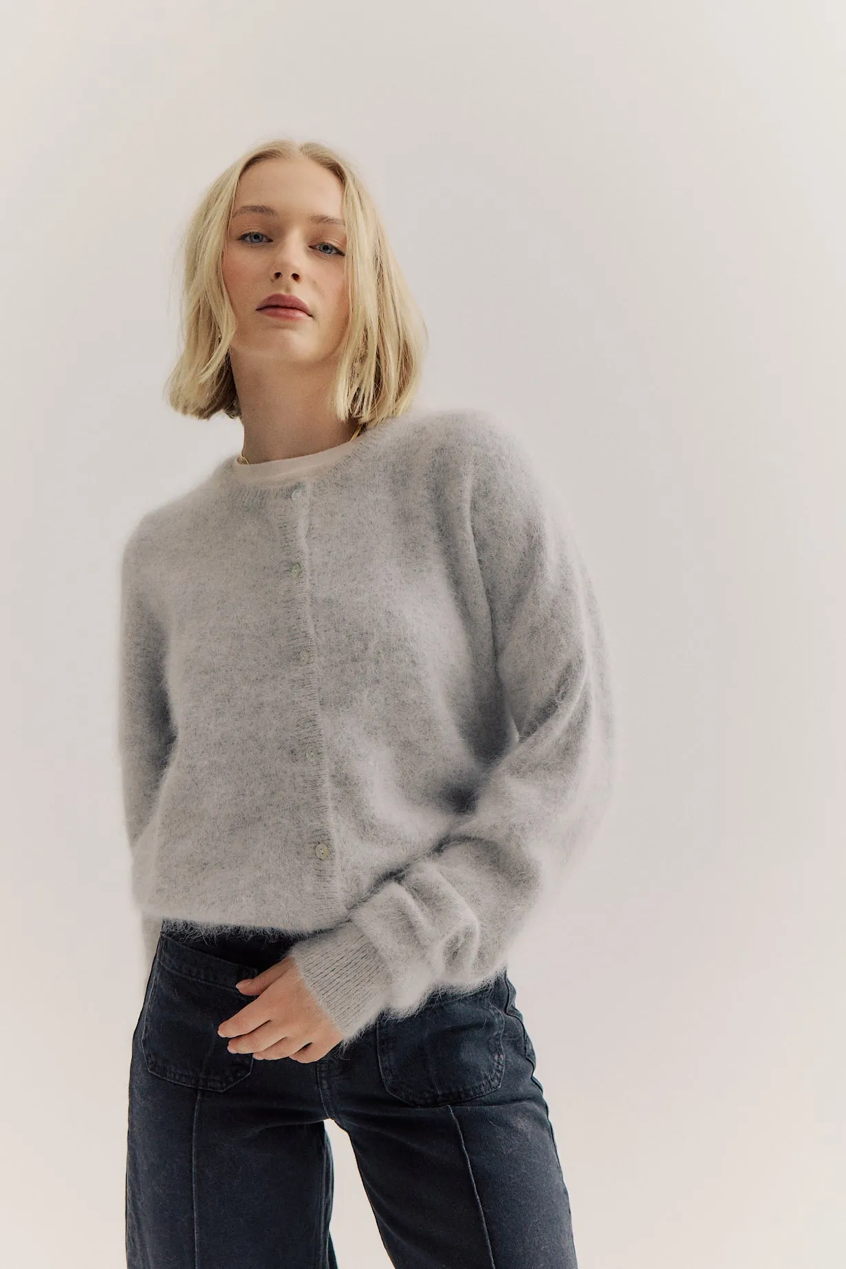 Frankie Cardigan - Light Grey