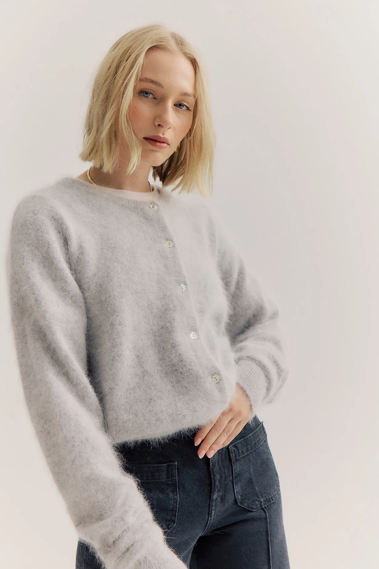 Frankie Cardigan - Light Grey