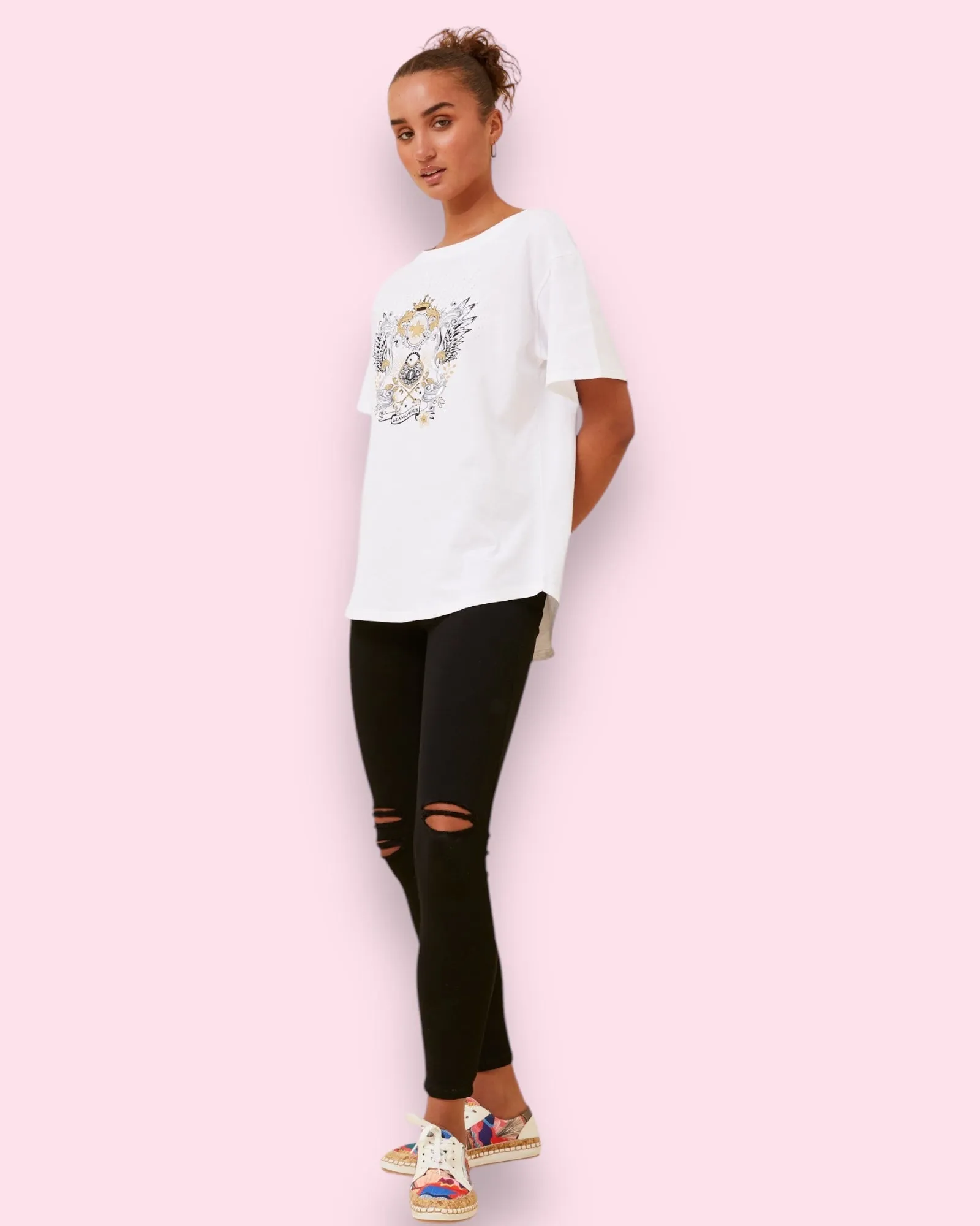 Glamorous Print Tee