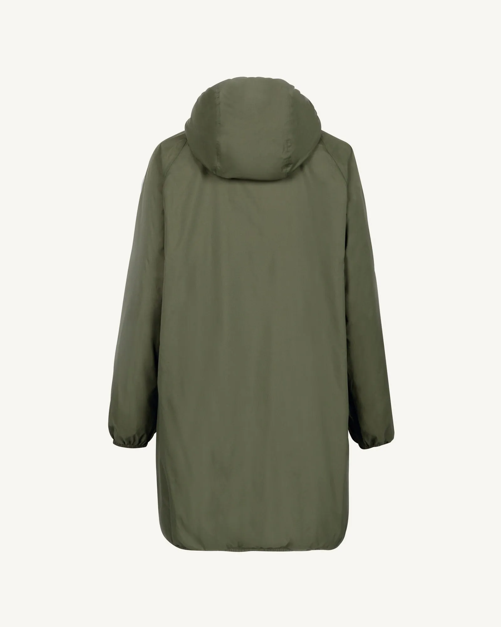 Glendale Polar fleece-lined long waterproof jacket Army