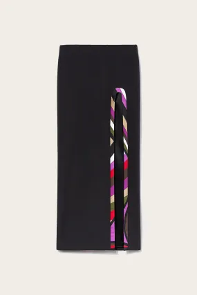 Iride-Print Long Skirt