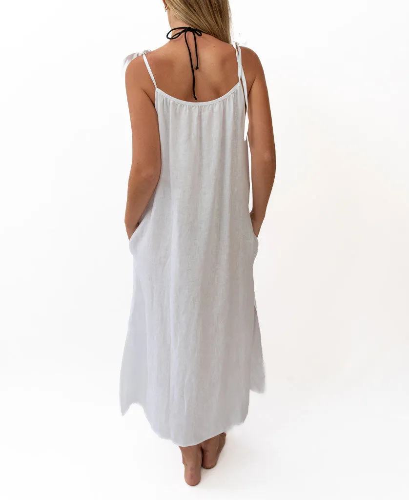 Kate Tie Maxi | White