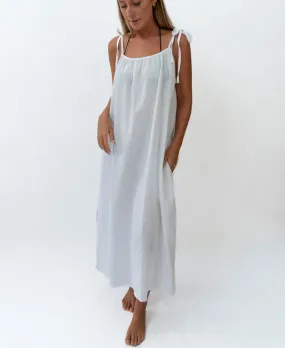 Kate Tie Maxi | White