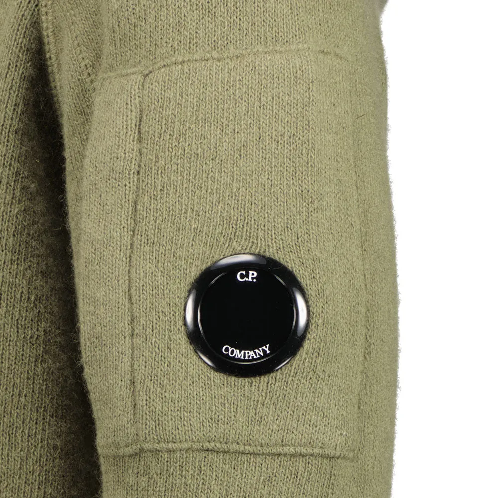 Lambswool Double Knit Lens Hoodie
