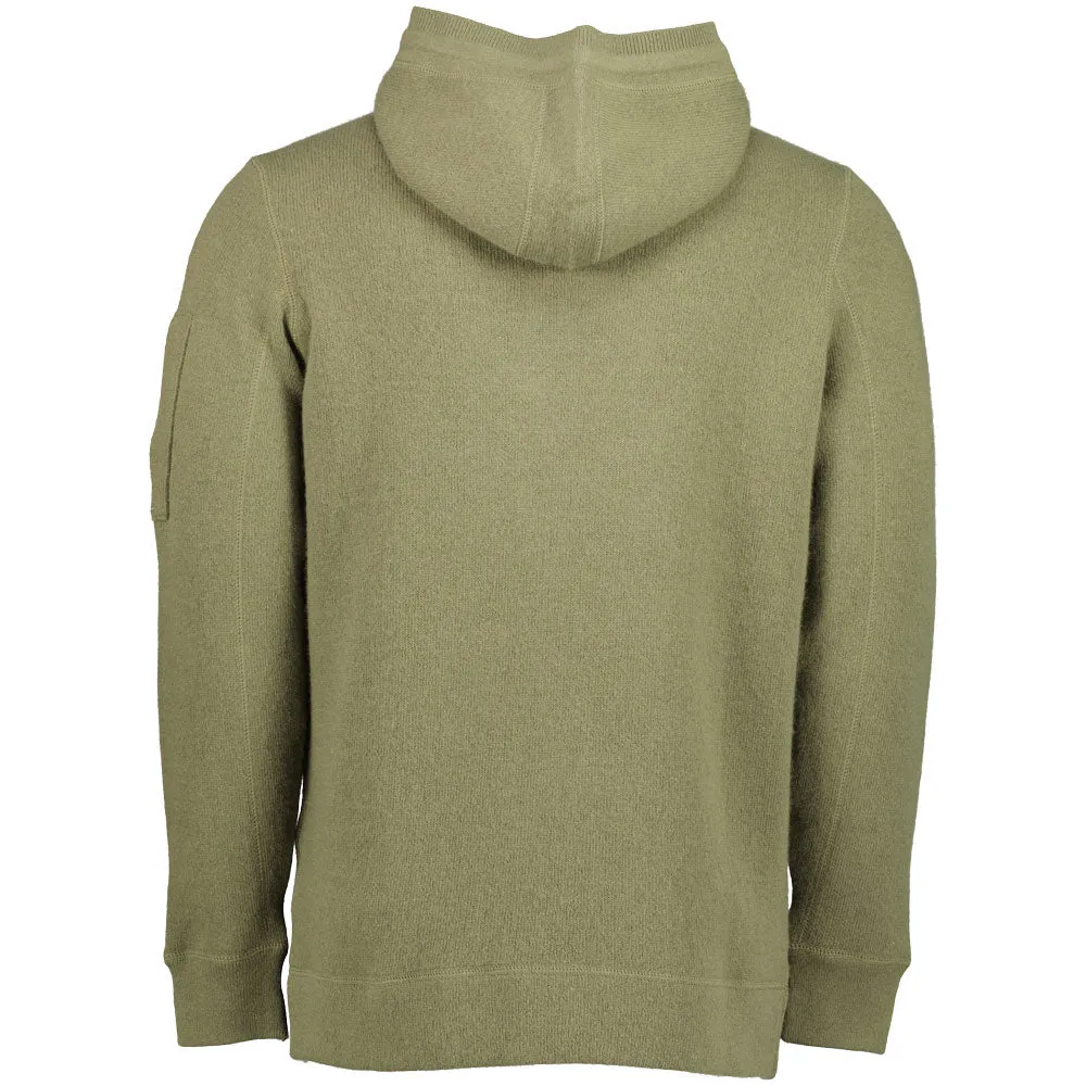 Lambswool Double Knit Lens Hoodie