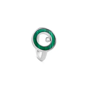 Malachite Circle of Life Ring