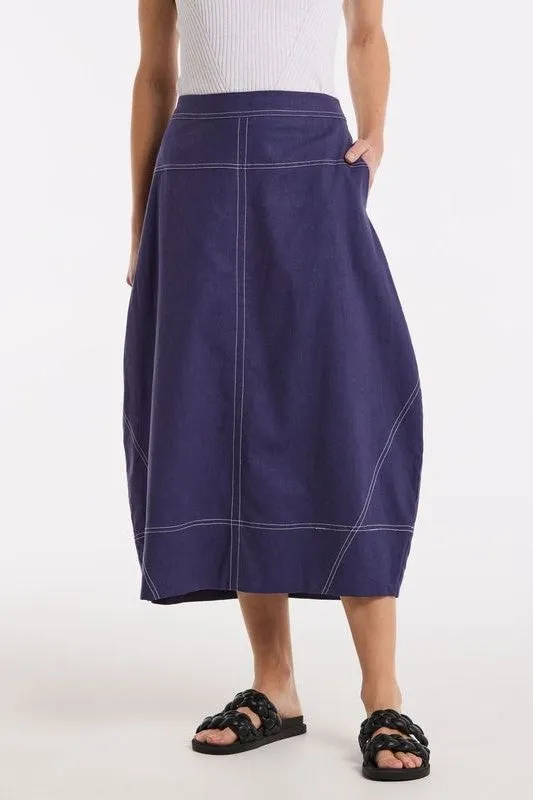 Marco Polo - YTMS55041 Topstitched Skirt