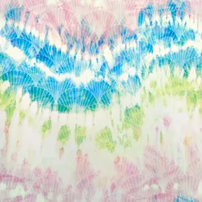 Mermaid Tie Dye Silky Fabric
