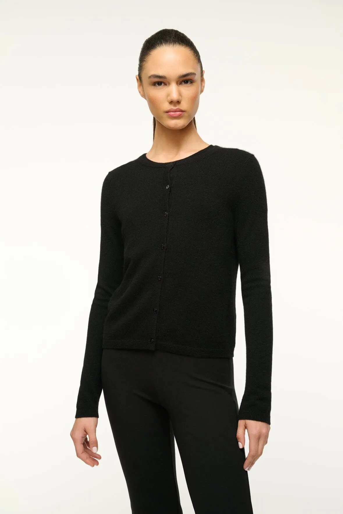 MIDNIGHT CASHMERE CARDIGAN | BLACK