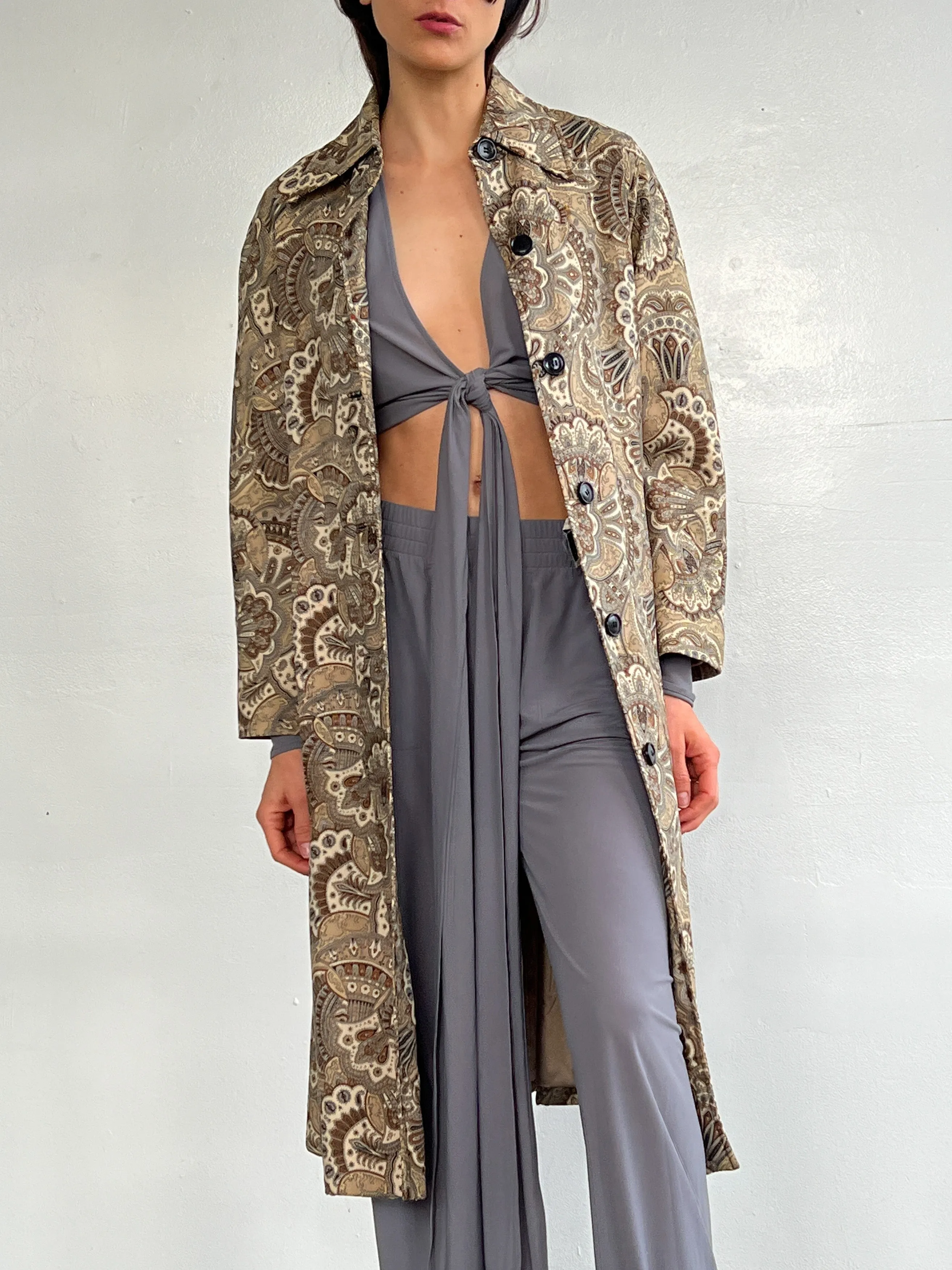 Mod Paisley Overcoat (M)