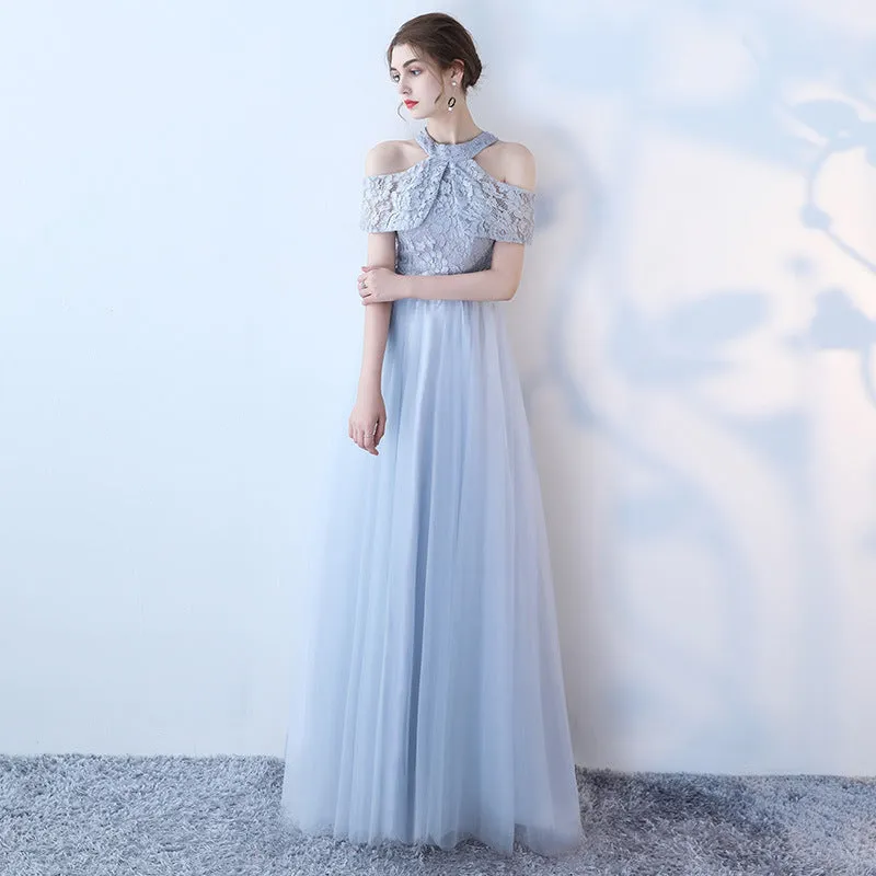 Moira Cap Sleeve Lace Contrast Tulle Dress