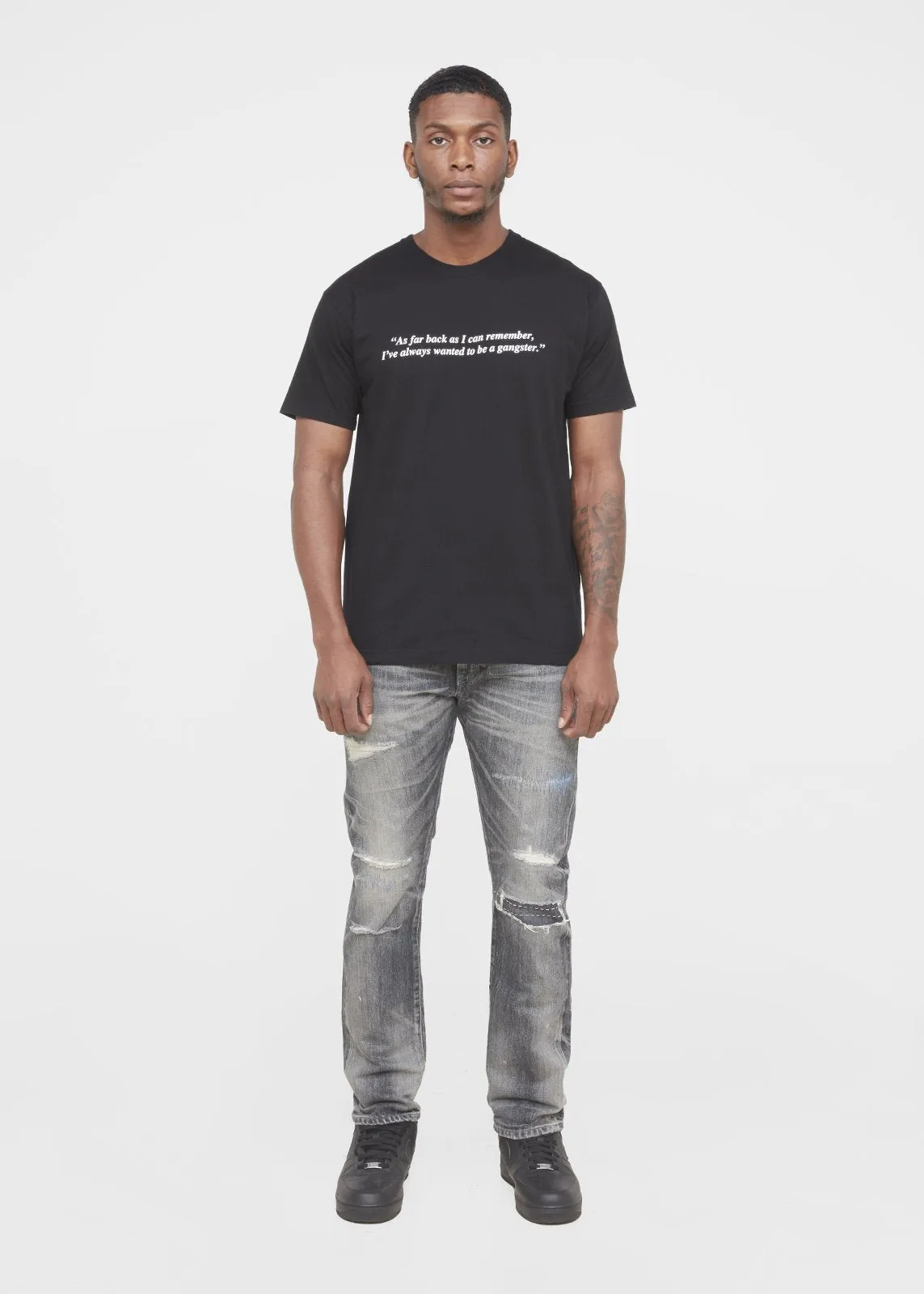 NEIGHBORHOOD: FELLAS SS TEE [BLACK]