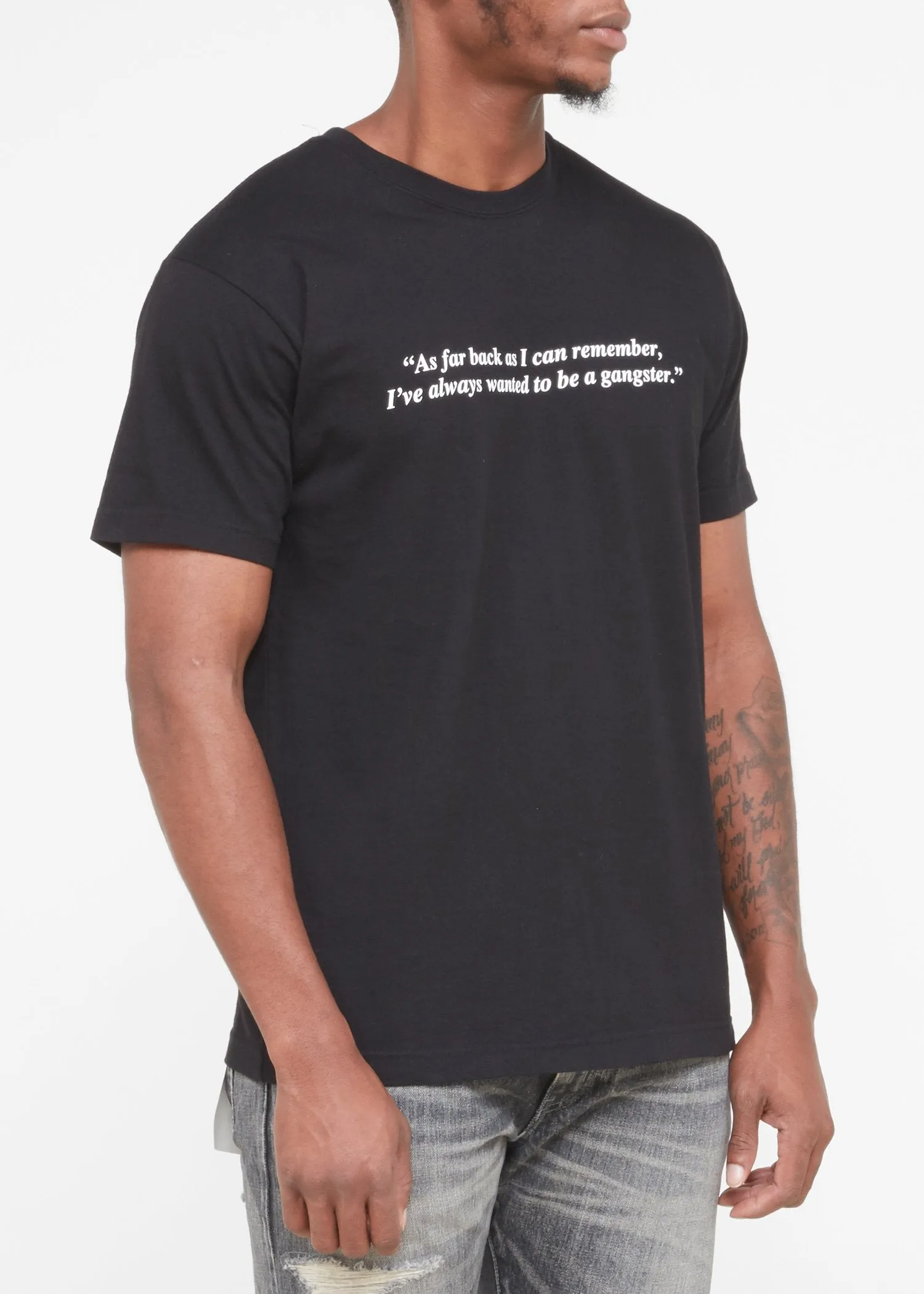 NEIGHBORHOOD: FELLAS SS TEE [BLACK]