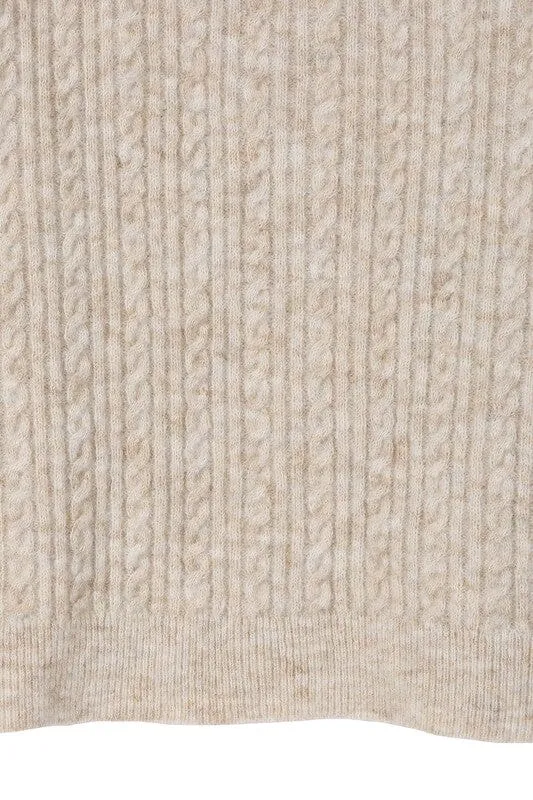 Oversize cable sweater
