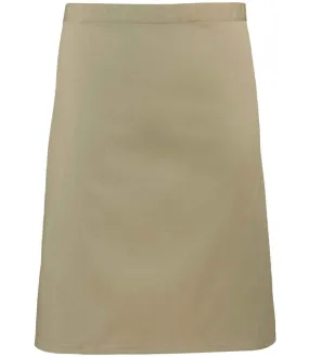 Premier 'Colours' Mid Length Apron | Khaki