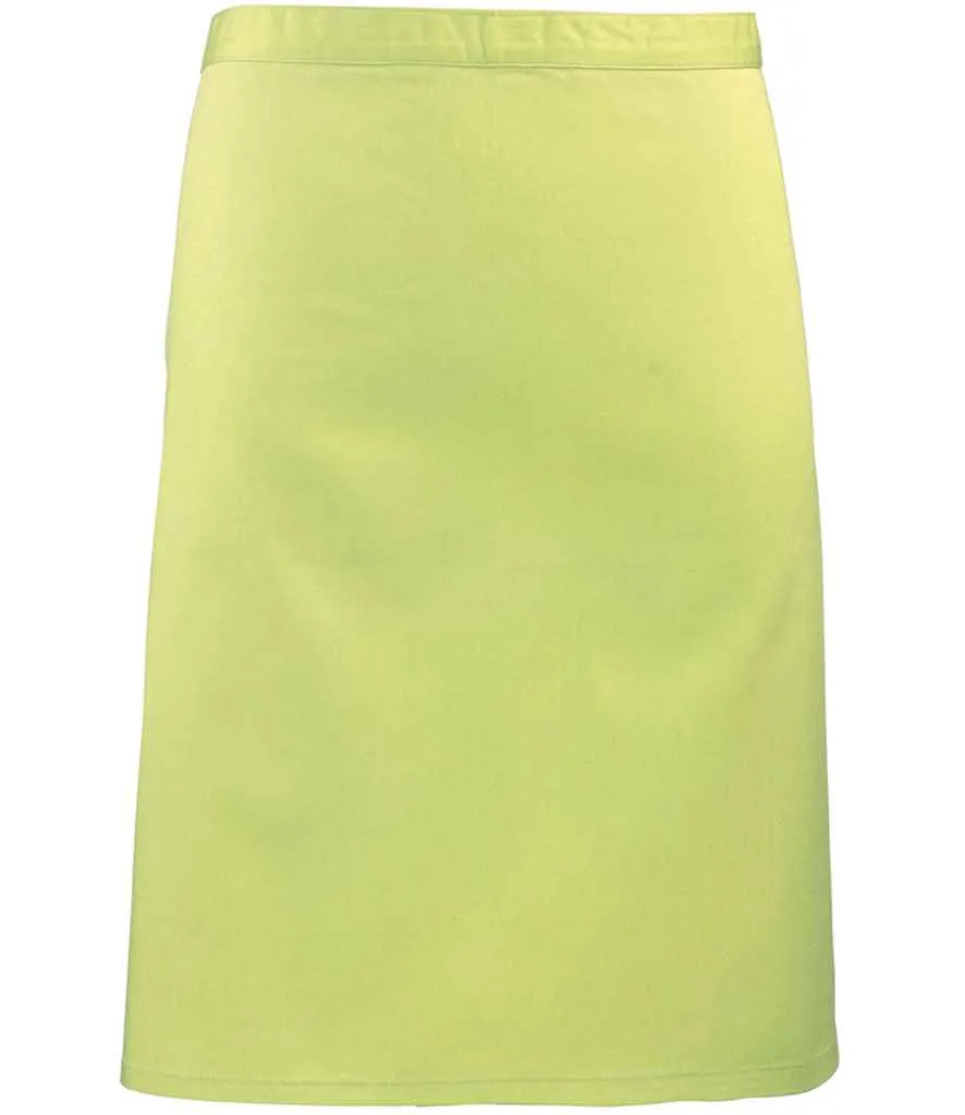 Premier 'Colours' Mid Length Apron | Lime Green