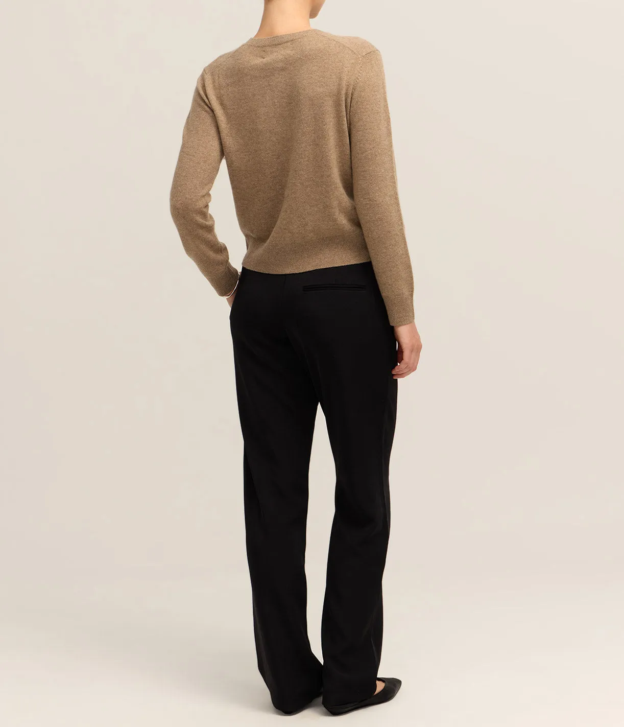 Saboston Cardigan in Greige Melange