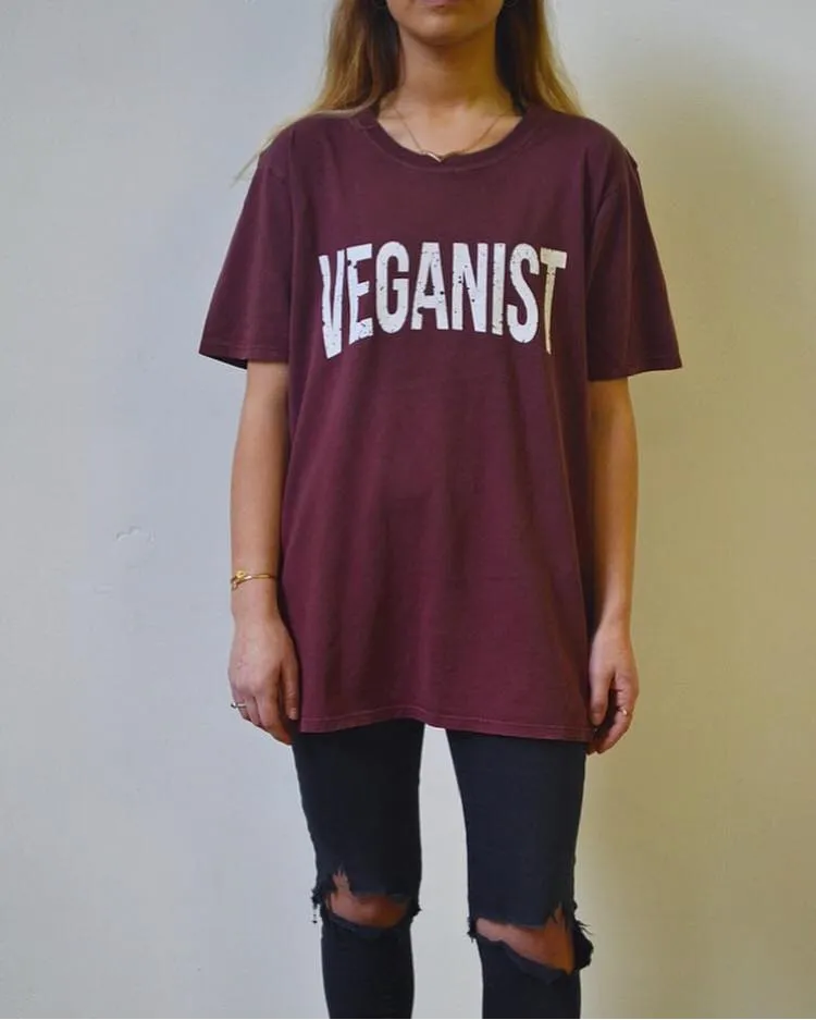 Tough Nut Vegans Veganist Logo Short Sleeved T Shirt Unisex Fit