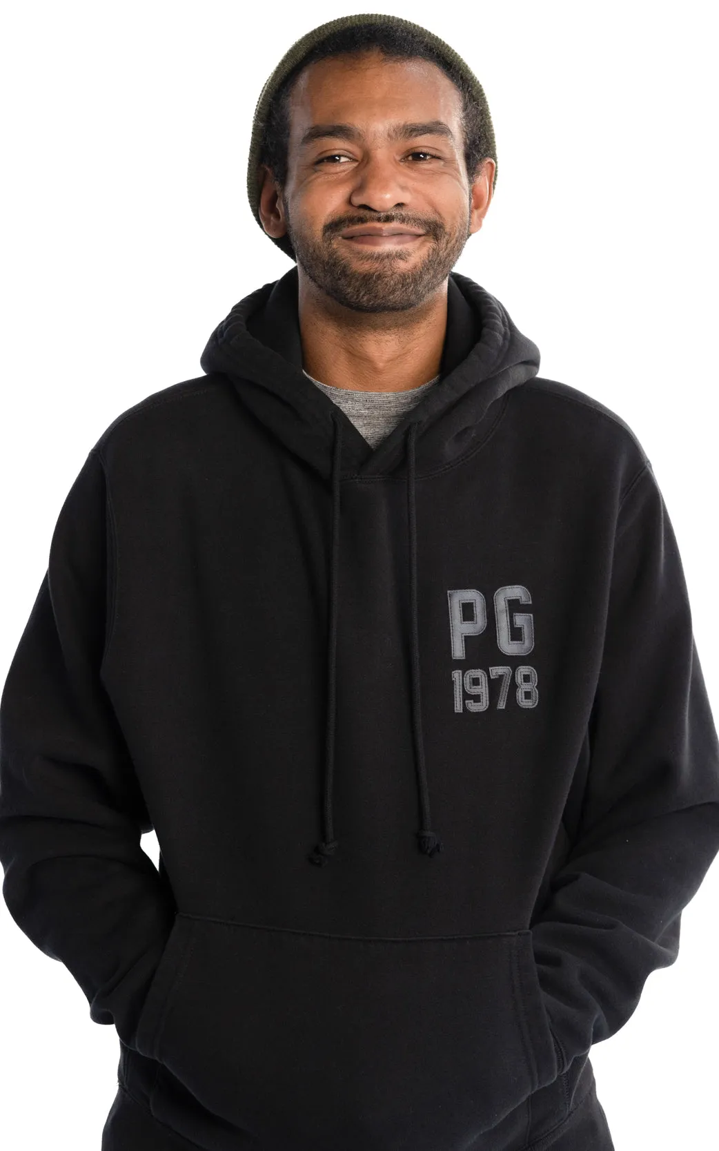 UNISEX CENTRAL PARK WEST BLACK PULLOVER FLEECE HOODIE