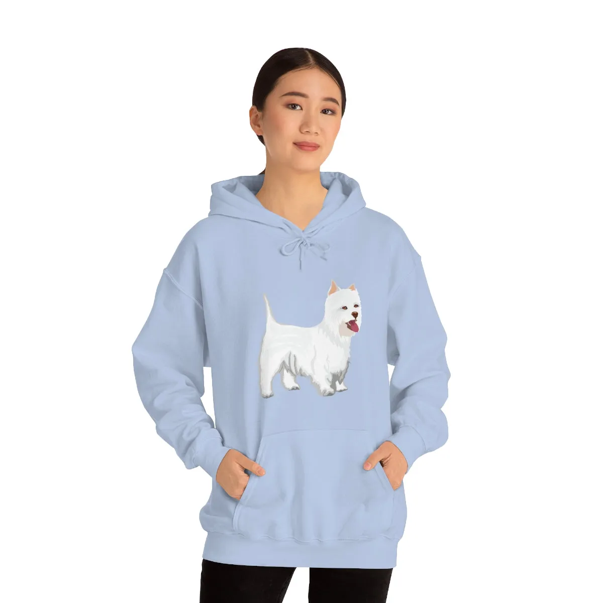 West Highland White Terrier Unisex Heavy Blend™ Hooded Sweatshirt, S - 5XL, Cotton/Polyester, FREE Shipping, Made in USA!!
