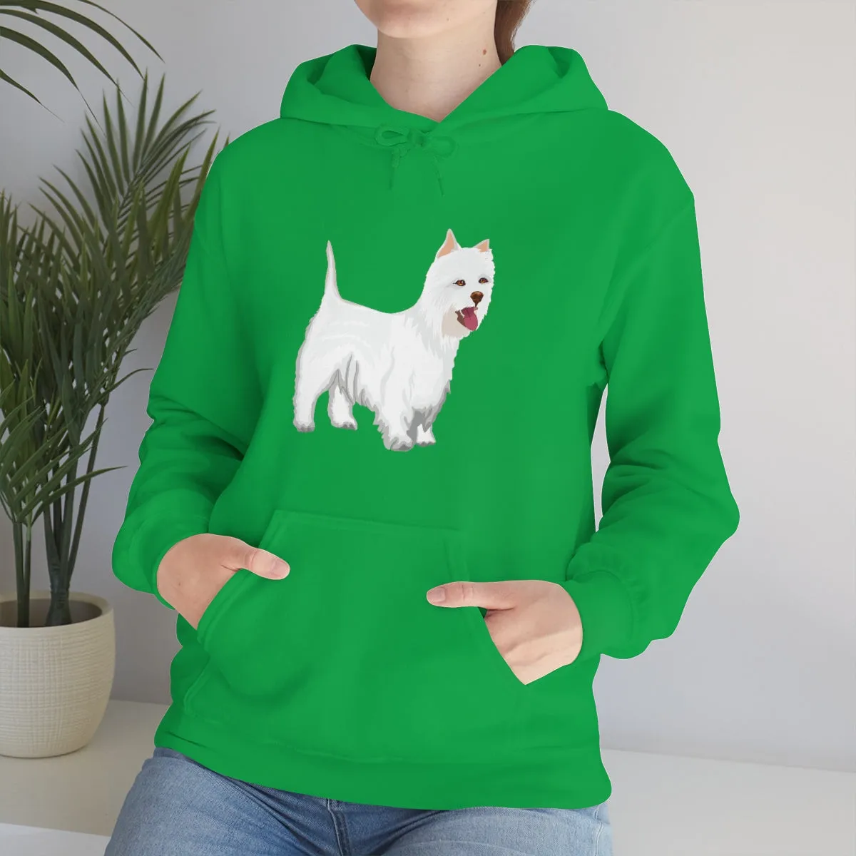West Highland White Terrier Unisex Heavy Blend™ Hooded Sweatshirt, S - 5XL, Cotton/Polyester, FREE Shipping, Made in USA!!