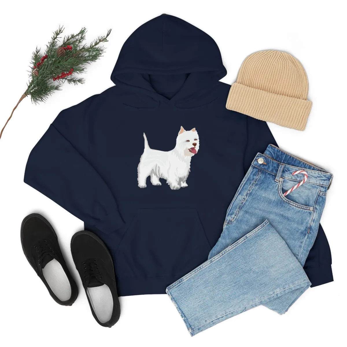 West Highland White Terrier Unisex Heavy Blend™ Hooded Sweatshirt, S - 5XL, Cotton/Polyester, FREE Shipping, Made in USA!!