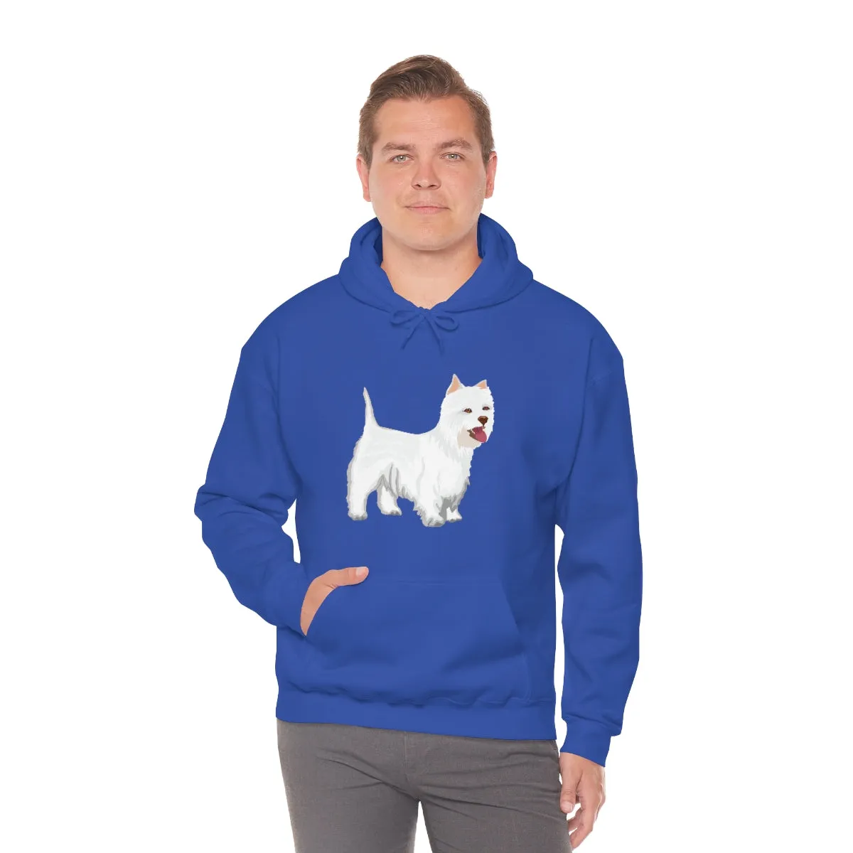 West Highland White Terrier Unisex Heavy Blend™ Hooded Sweatshirt, S - 5XL, Cotton/Polyester, FREE Shipping, Made in USA!!