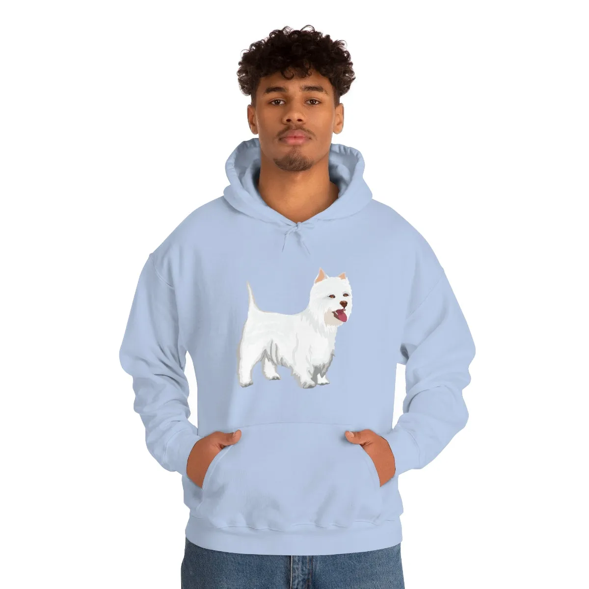 West Highland White Terrier Unisex Heavy Blend™ Hooded Sweatshirt, S - 5XL, Cotton/Polyester, FREE Shipping, Made in USA!!