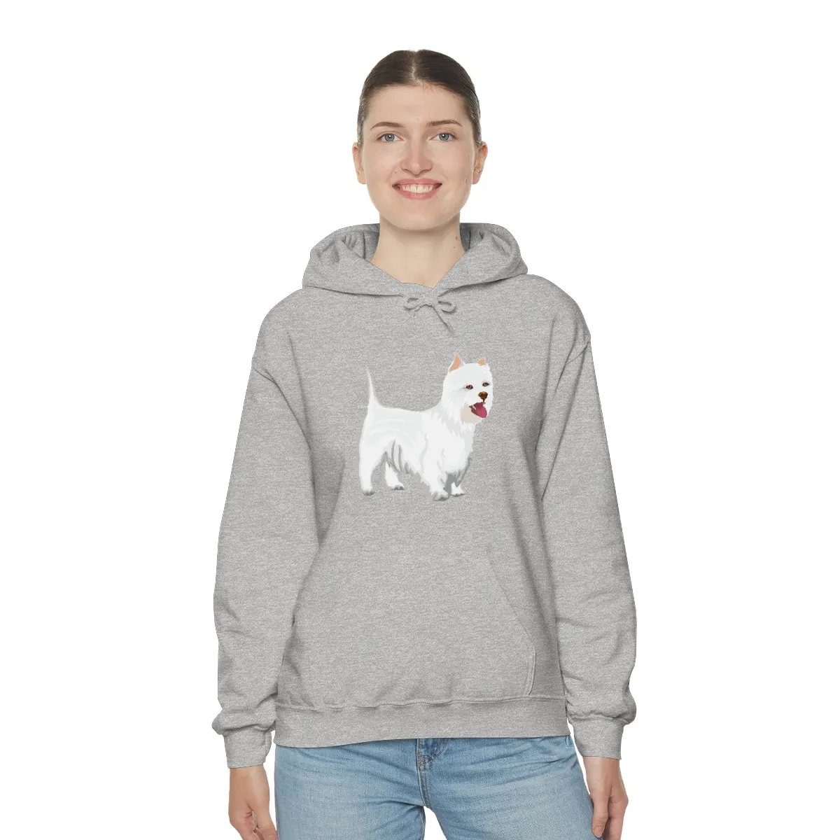 West Highland White Terrier Unisex Heavy Blend™ Hooded Sweatshirt, S - 5XL, Cotton/Polyester, FREE Shipping, Made in USA!!