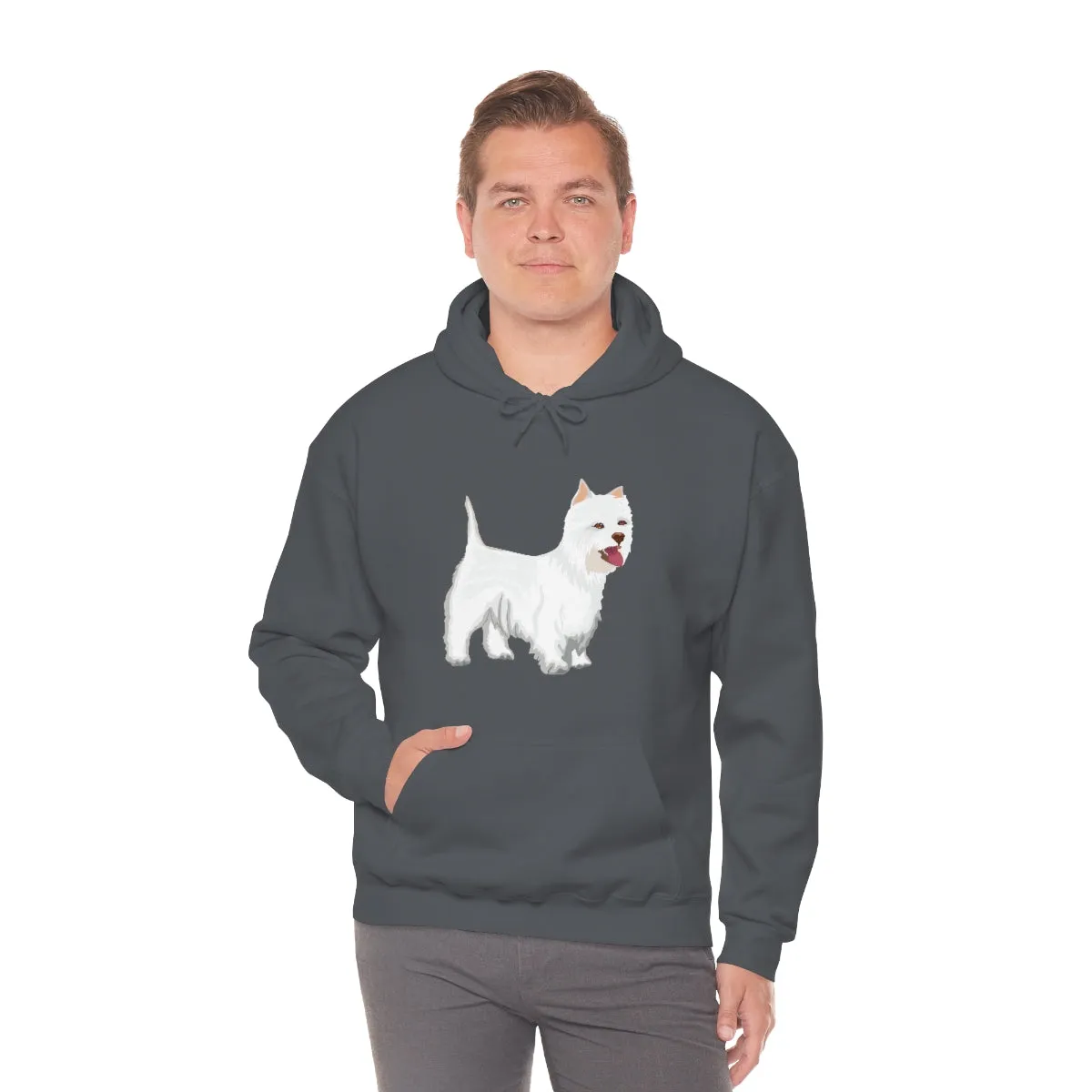 West Highland White Terrier Unisex Heavy Blend™ Hooded Sweatshirt, S - 5XL, Cotton/Polyester, FREE Shipping, Made in USA!!
