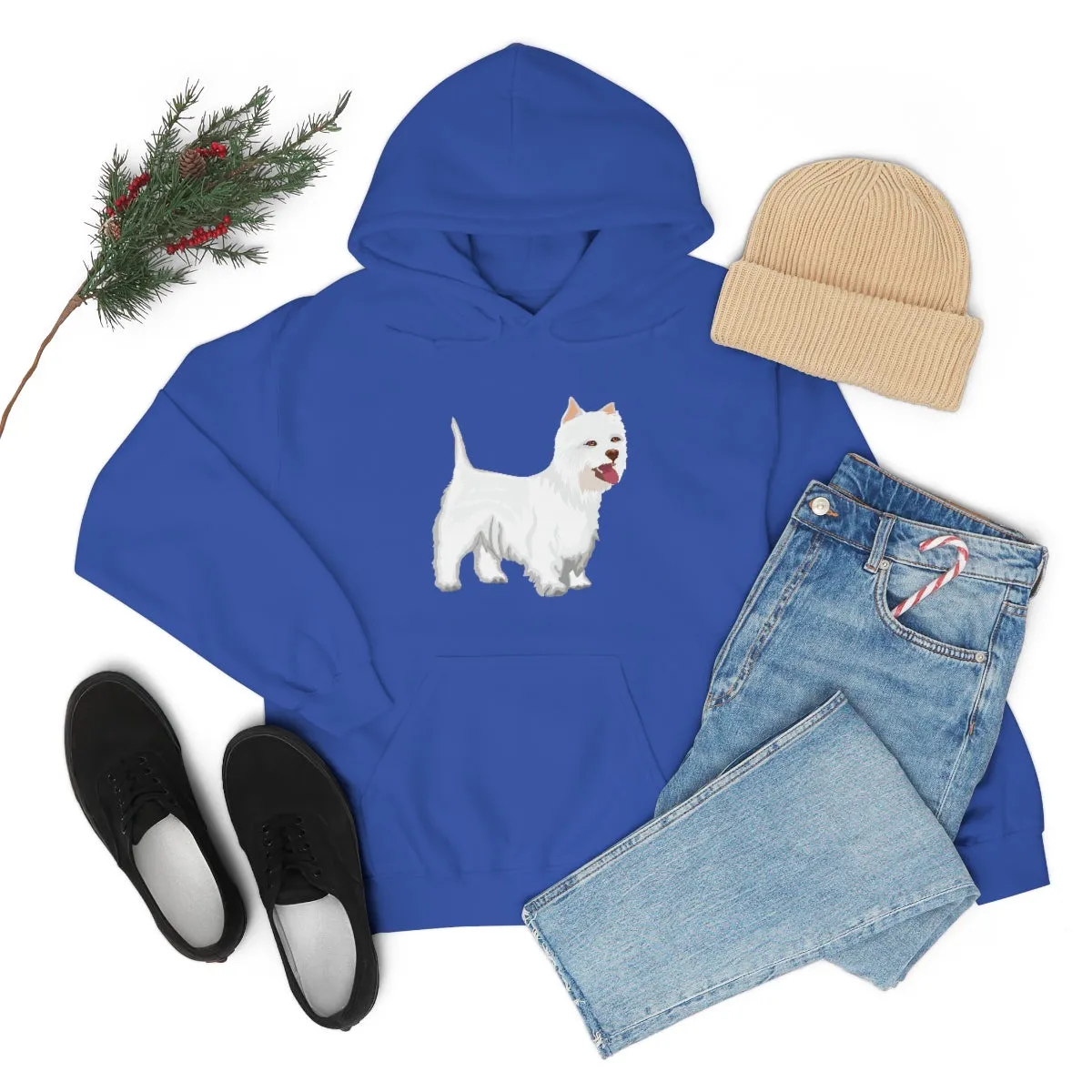 West Highland White Terrier Unisex Heavy Blend™ Hooded Sweatshirt, S - 5XL, Cotton/Polyester, FREE Shipping, Made in USA!!