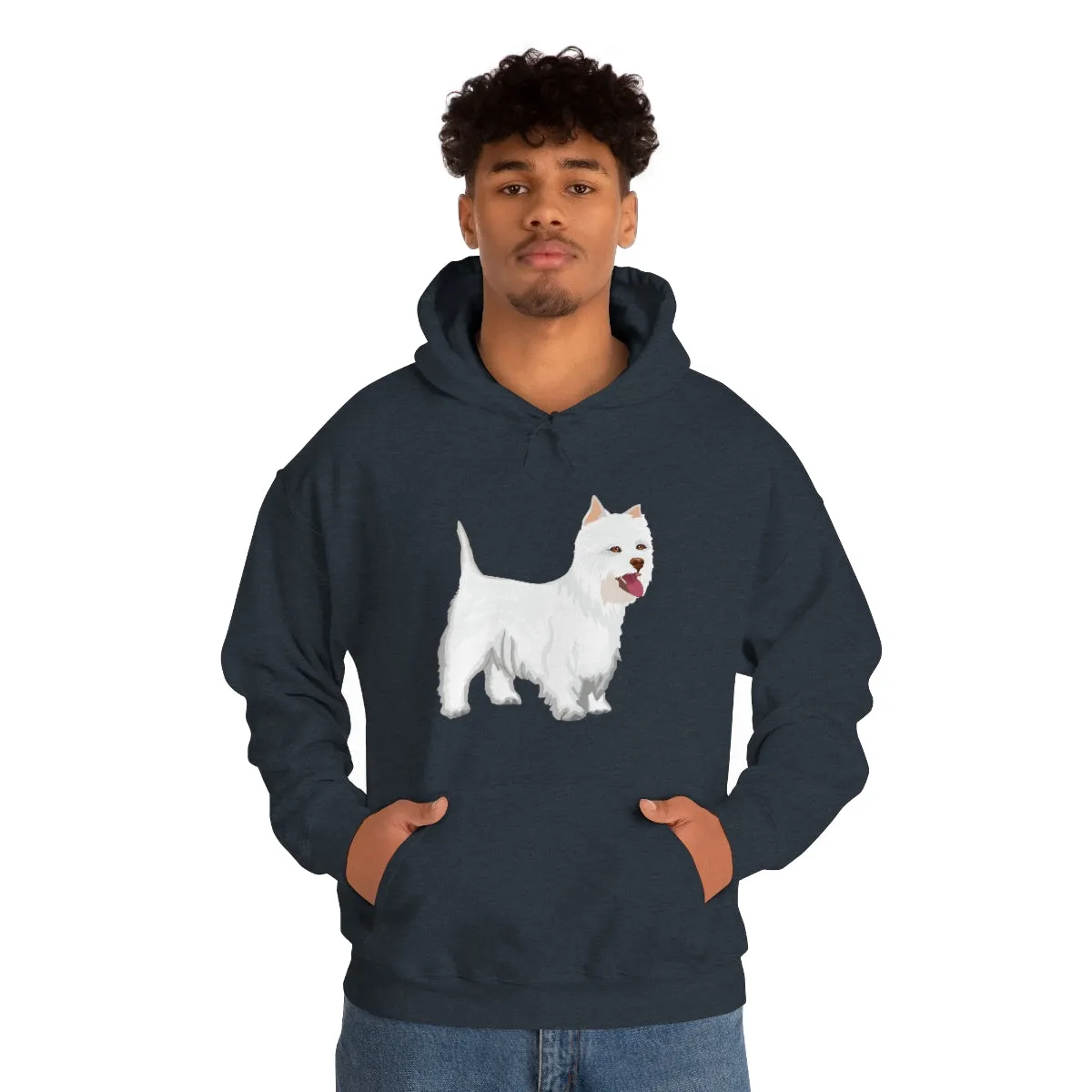 West Highland White Terrier Unisex Heavy Blend™ Hooded Sweatshirt, S - 5XL, Cotton/Polyester, FREE Shipping, Made in USA!!